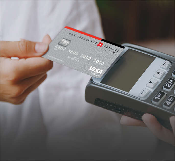 Utilize your DBS Treasures Private Client Debit Card and gain some rewards