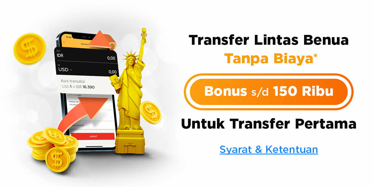 Transfer Valas Cashback 150rb