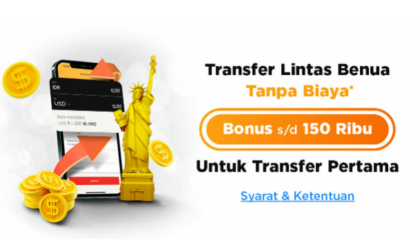 Transfer Valas Cashback 150rb
