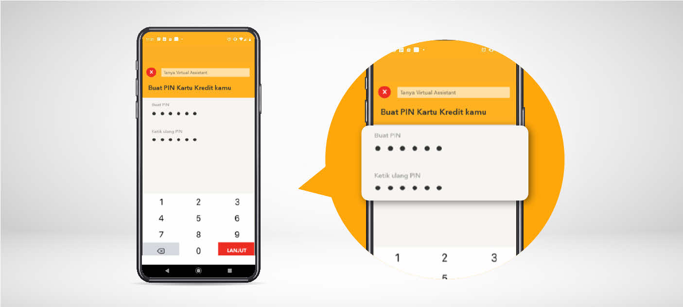 Lalu buat PIN baru Kartu Kredit digibankmu