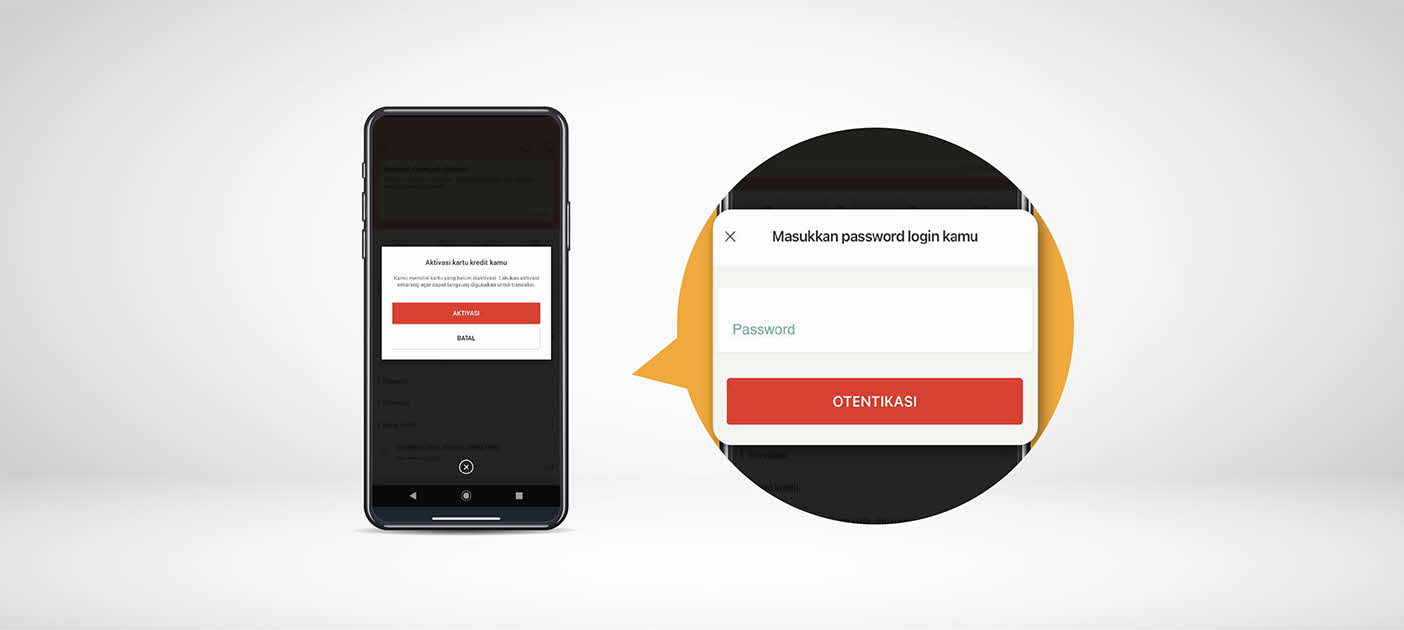 Masukkan password login digibank