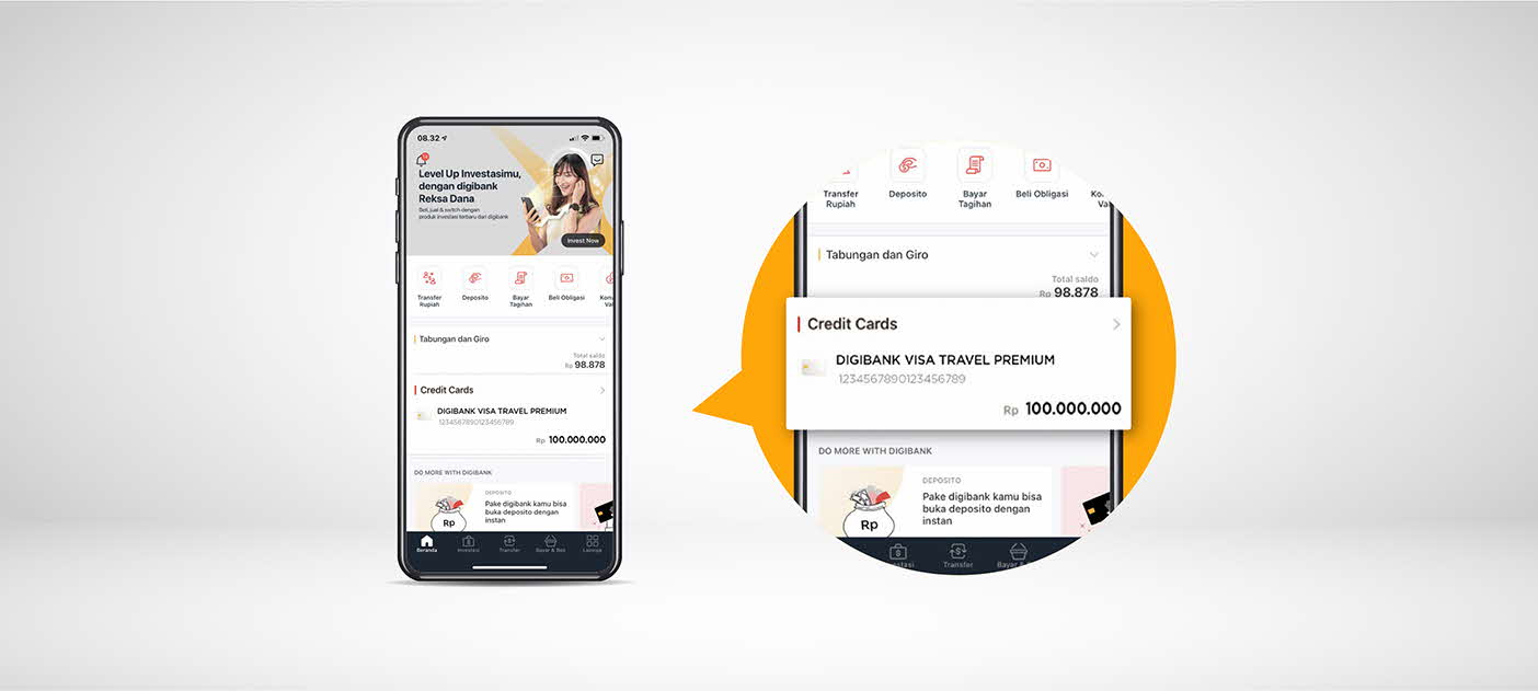 Klik ‘Kartu Kredit’ pada halaman dashboard dan pilih menu ‘Rewards’