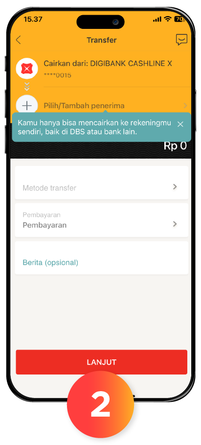 Cairkan Dana CashlineX