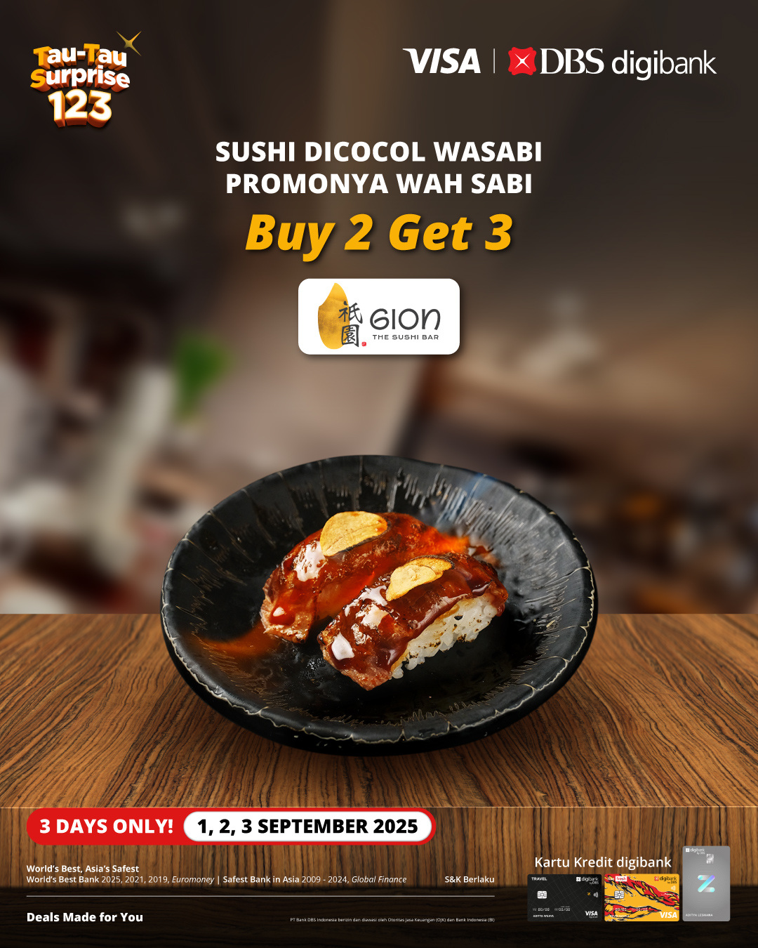 Gion Sushi surprise 123