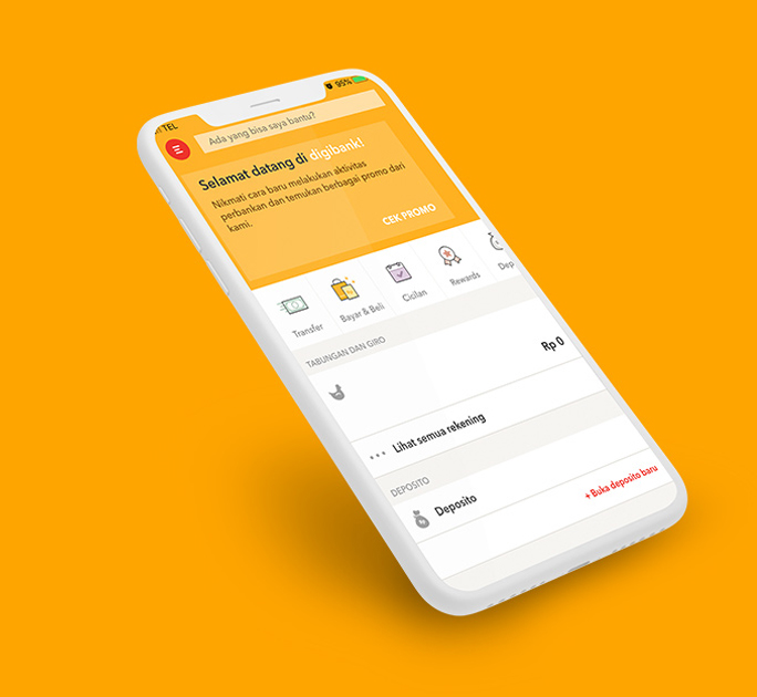 Mudahkan hidupmu. Download Aplikasi digibank by DBS
