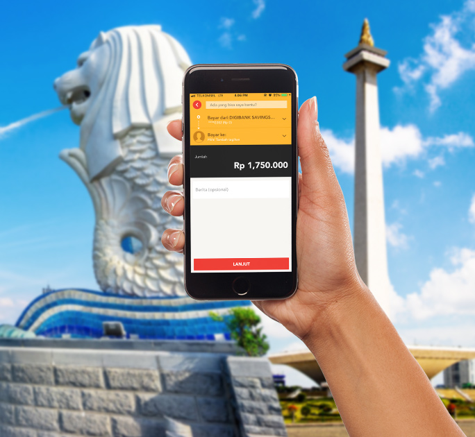 Cara transfer digibank dengan Aplikasi digibank