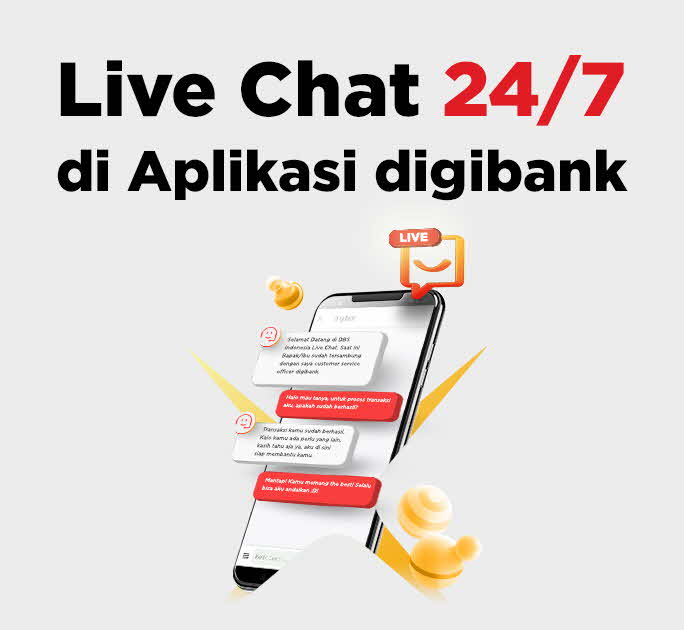 Live Chat 24/7 di Aplikasi digibank